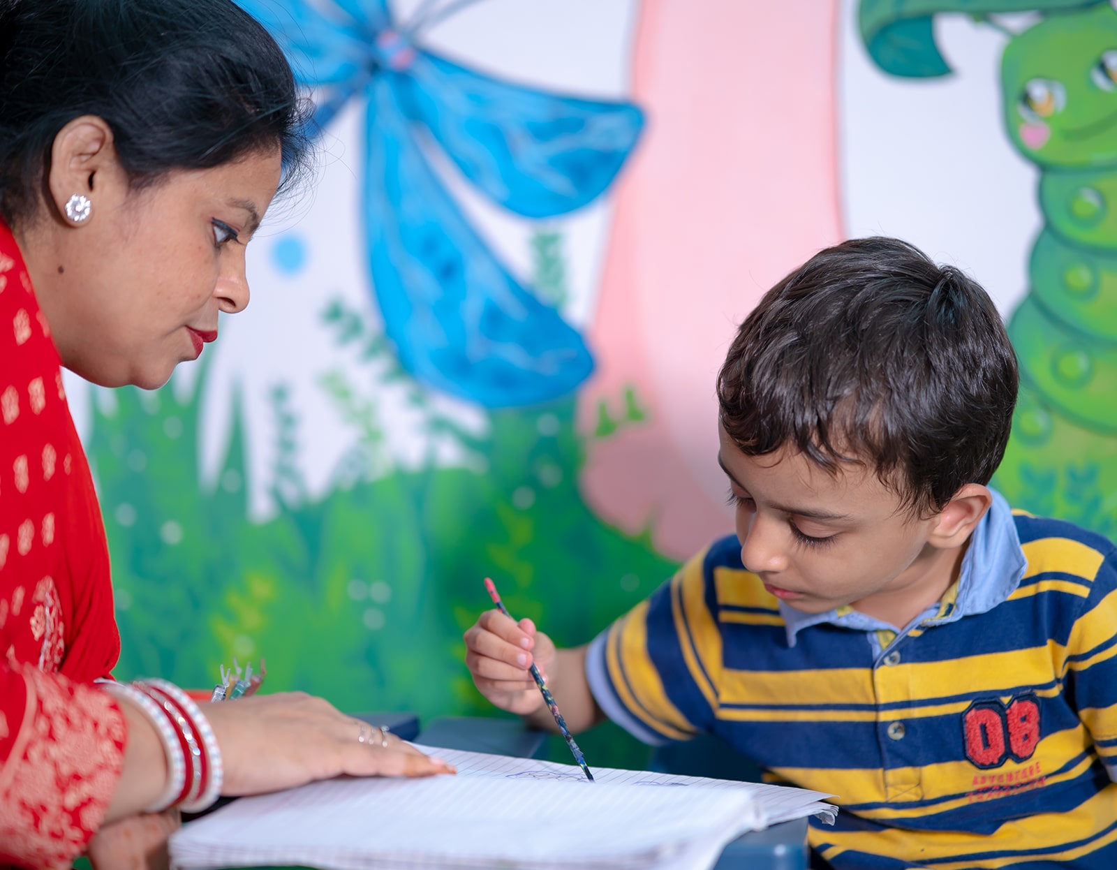 Children attending a full day therapy session